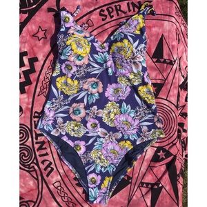 NWT Jessica Simpson One Piece Floral Swimsuit